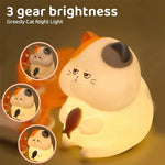 "Whimsical Cat Night Light: A Soft Glow for Sweet Dreams"