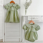 Floral Summer Dress-Bodysuit for Girls 18M–6T