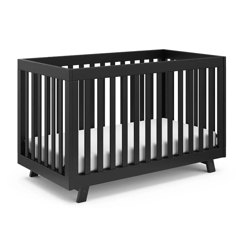 Beckett 3-in-1 Convertible Crib – GREENGUARD Gold Certified, Converts from Crib to Toddler Bed, Fits Standard Full-Size Mattress by OEING