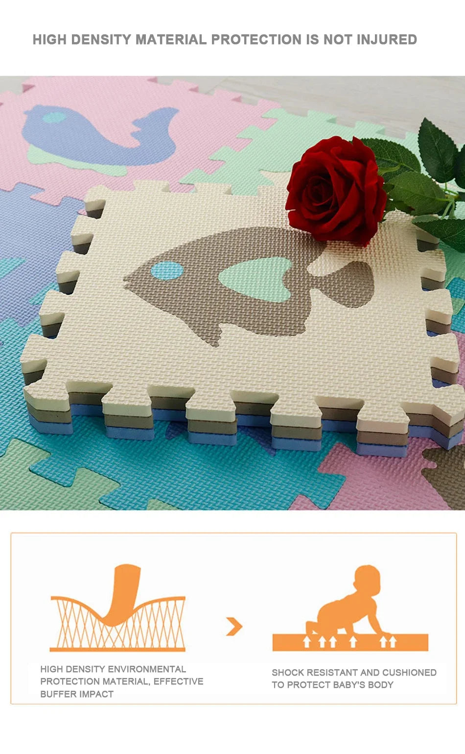 "NoEnName_Null Soft & Safe Educational Play Mat: Ultimate Comfort for Growing Kids"