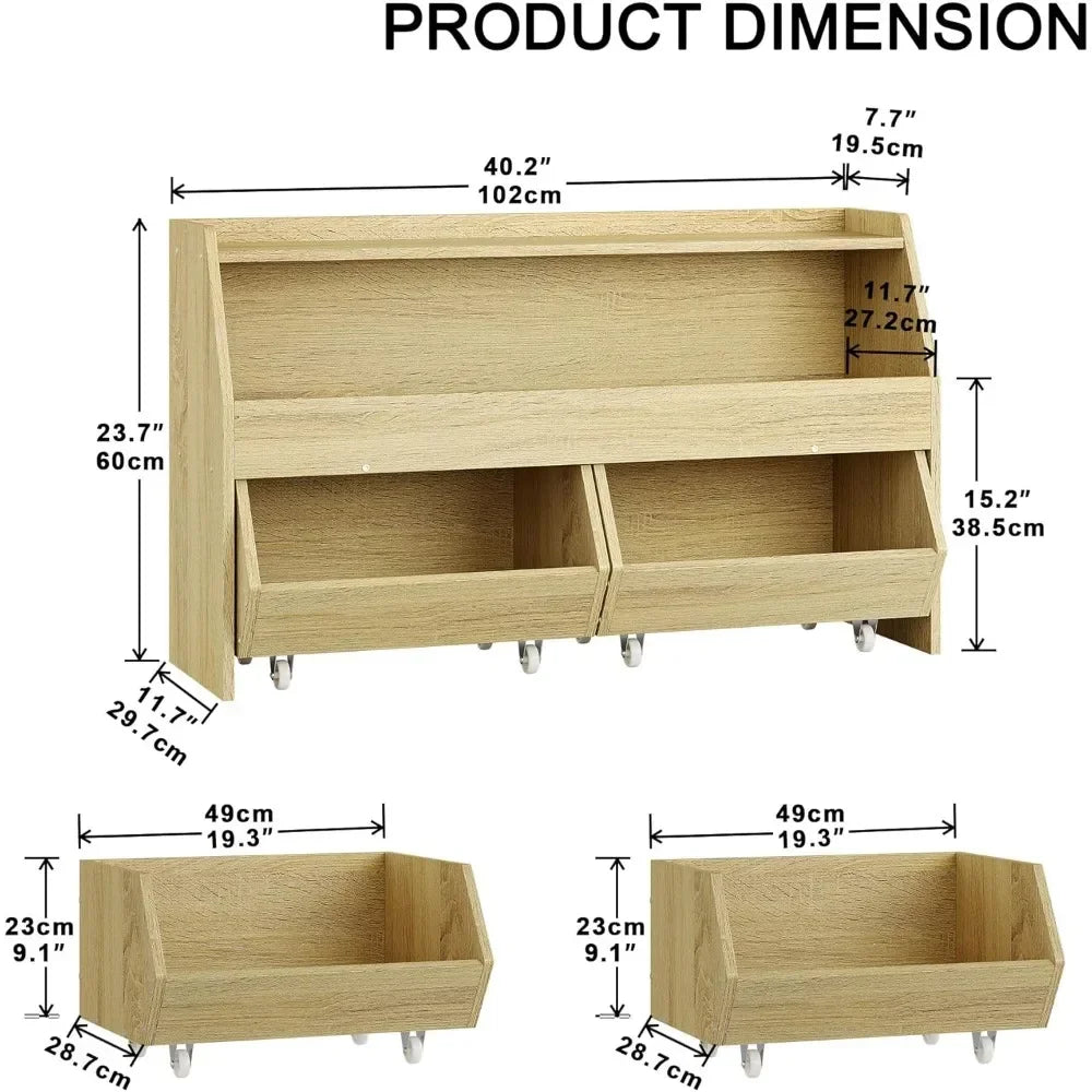 XMSJ Toy Storage Organizer with Wheels — The Perfect Storage Solution