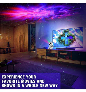 Galactic Dream: Astronaut Star Projector Night Light by XMSJ