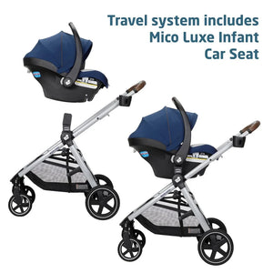 Zelia™ Luxe 5-in-1 Modular Baby Travel System: Car Seat and Stroller Combo in New Hope Navy – Ultimate Comfort and Style