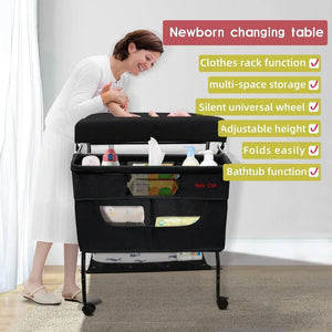 Adjustable Height Multi-Function Changing Table with Storage – Compact and Comfortable Baby Care Station