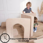 ZICOTO Modular Kids Couch 2-in-1: Cozy Sofa & Creative Play Area for Toddlers