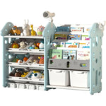 UNICOO Kids Bookshelf and Toy Storage Organizer