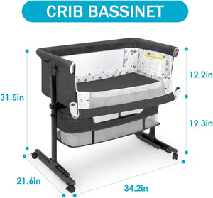 Multi-Functional Crib: Cozy and Comfortable Bedside Bassinet for Your Baby