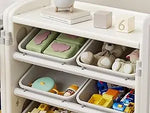 XMSJ Toy Storage Organizer with 10 Removable Bins