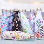 Kids Thermal Bottle 500ml White Flower