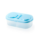 Microwavable Lunch Box Folding – Blue
