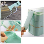 Bento Lunch Box 3-Layer Green