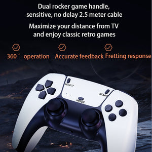 M8 Pro Y3Lite U8 Plus Dual Gamepad for PS1 - Wireless, 2.4G, White