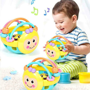 Soft Rubber Cartoon Bee Rattle