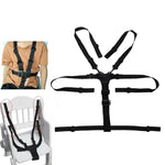 Five-Point Child Safety Belt for Baby Stroller & Dining Chair - Adjustable Seat Belt (Polyester)