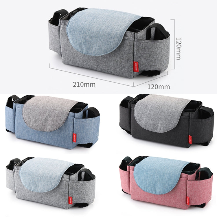 Diaper Bag Stroller Organizer Black Waterproof