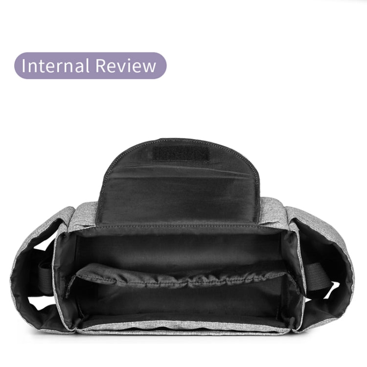 Diaper Bag Stroller Organizer Black Waterproof