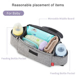 Diaper Bag Stroller Organizer Black Waterproof
