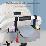Diaper Bag Stroller Organizer Black Waterproof