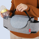 Diaper Bag Stroller Organizer Black Waterproof