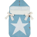 Newborn Acrylic Knitted Sleeping Bag - Blue