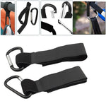 Stroller Hooks 5PCS Adjustable Black Clips