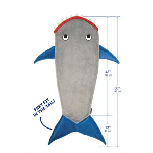 Winter Shark Mermaid Blanket Grey – Soft Fleece