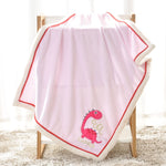 Baby Blanket Pink Dragon 75x100cm