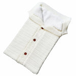 Baby Sleeping Bag Warm White Knit Fleece