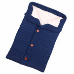 Baby Sleeping Bag Warm Dark Blue Knit Fleece 