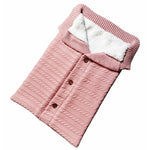 Baby Sleeping Bag Warm Light Pink Knit Fleece 