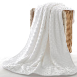 Baby Fleece Blanket White 75×100cm 