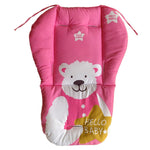 Baby Stroller Cushion Pink Bear