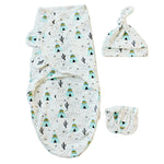Baby Sleeping Bag Set with Cap & Gloves, Size L 