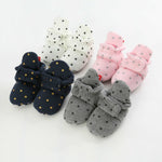 Knitted Cotton Baby Booties 0–1 Year 13cm Pink