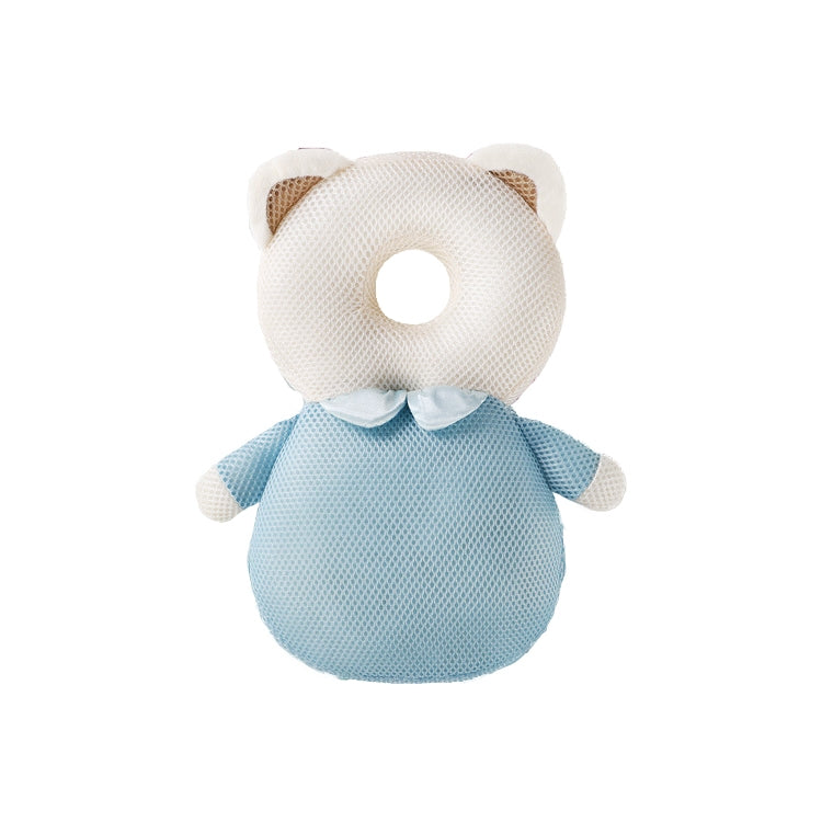 Infant Fall Protection Head Pillow Protector with Cotton Core (Bear Mesh Design)