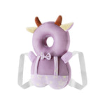Infant Fall Protection Head Pillow Protector with Cotton Core (Cow Mesh Design)