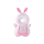 Infant Head Protector Pillow – Rabbit Half Net & Half Fleece Design – Adjustable Safety Care for Learning to Walk & Sit – Cotton Core & Crystal Velvet