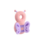 Infant Fall Protection Head Pillow with Cotton Core (Butterfly Crystal Velvet)