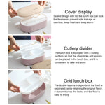 Oval Simple Lunch Box 800ml Pink 