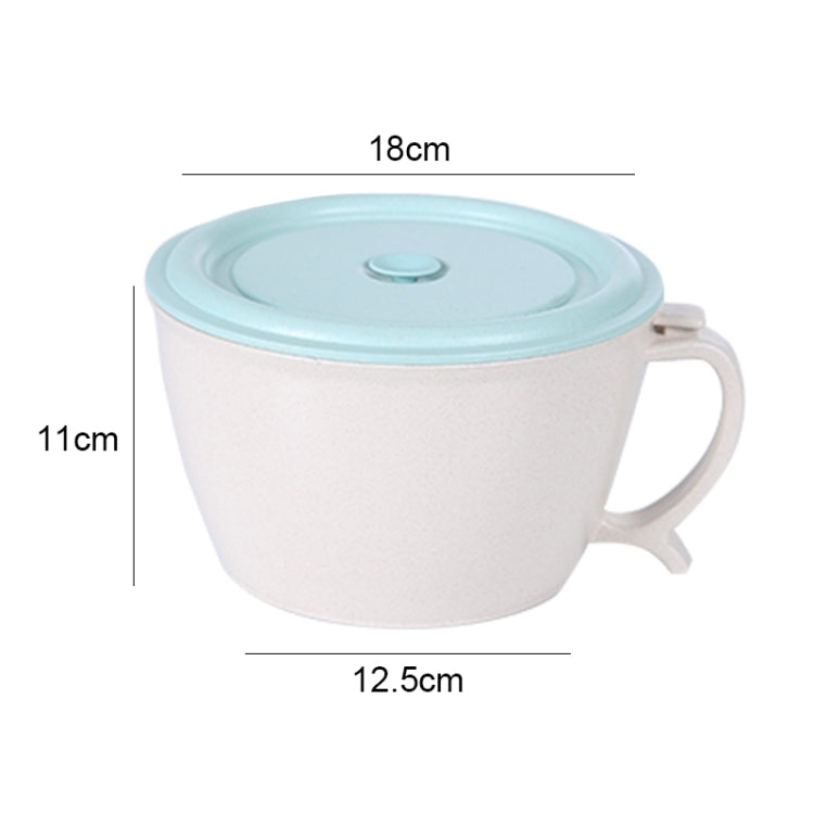 Wheat Fiber 1200ml Blue Plastic Lunch Box