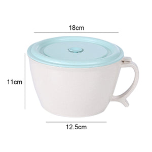 Wheat Fiber 1200ml Blue Plastic Lunch Box