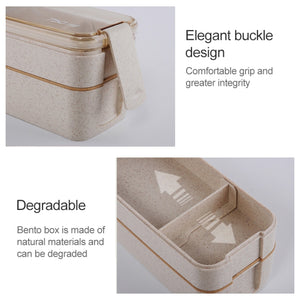 2-Layer Bento Lunch Box Pink