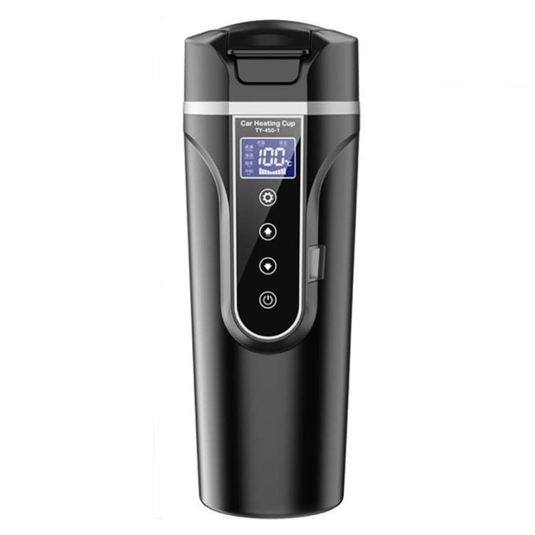 Car Heating Thermos Mug 450ml Black