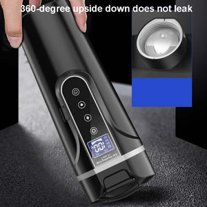 Car Heating Thermos Mug 450ml Black