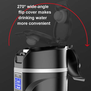 Car Heating Thermos Mug 450ml Black