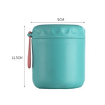 Stainless Steel Soup Cup 450ml Green