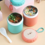 Stainless Steel Soup Cup 450ml Green