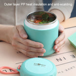 Stainless Steel Soup Cup 450ml Green