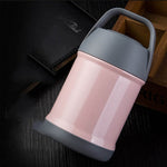 Stainless Steel Vacuum Lunch Box Pink 560ml