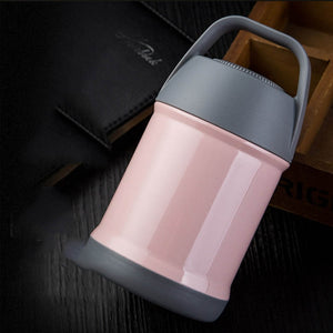 Stainless Steel Vacuum Lunch Box Pink 560ml